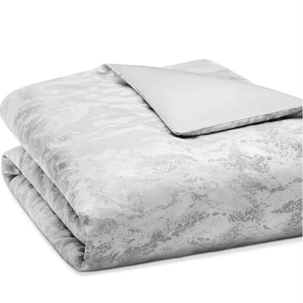 NWT Donna Karan Home Luna Duvet Cover Platinum Glam‎ Luxurious Luxe